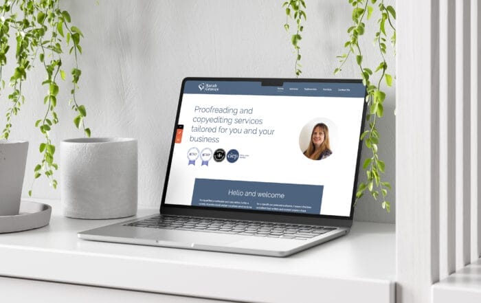 proofreading course student, sarah groves, launches new website