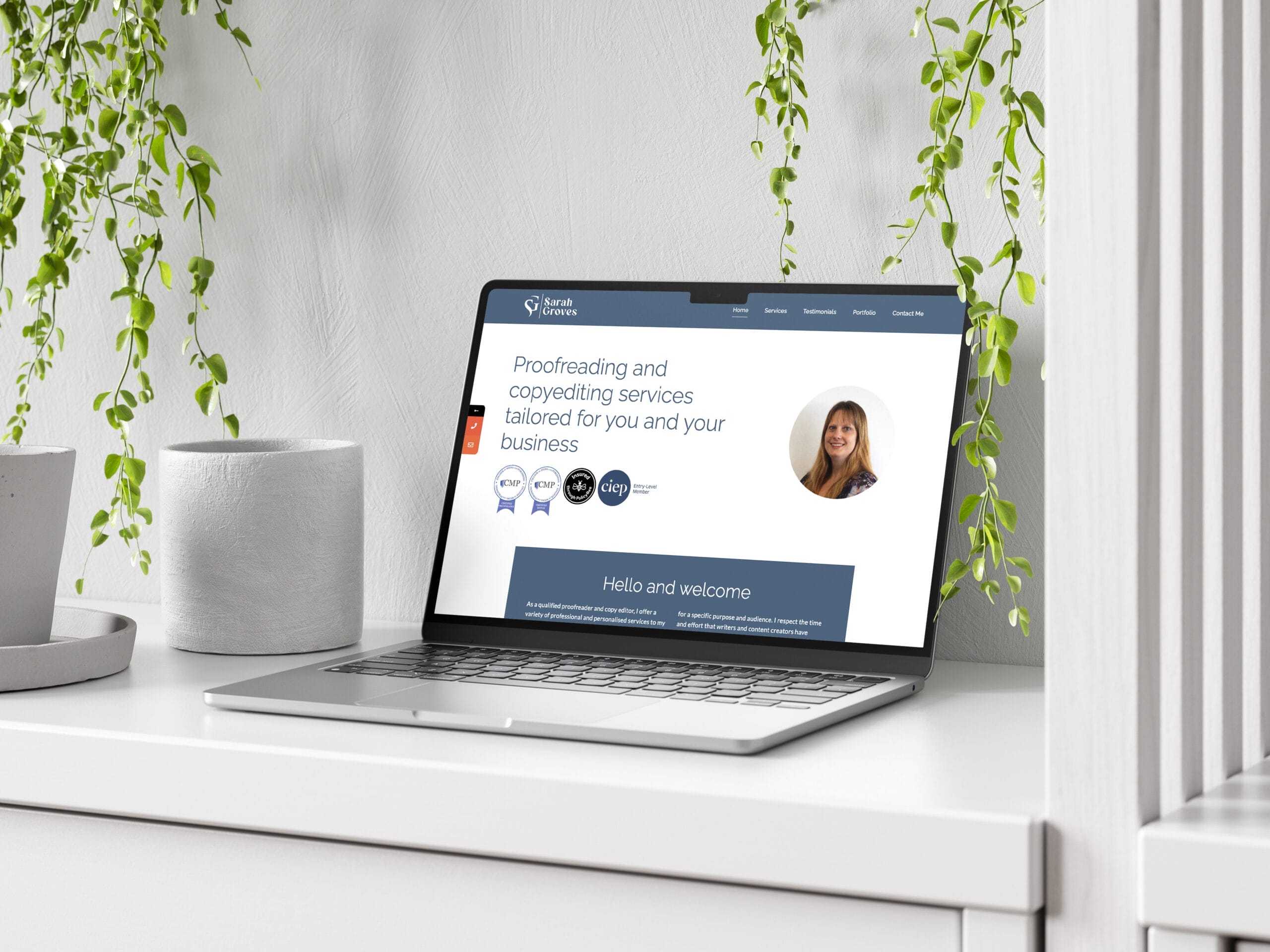 proofreading course student, sarah groves, launches new website